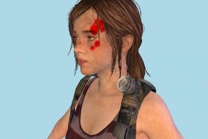 Ellie Bloody ellie, tlou, the_last_of_us, girl, female, woman, lady, people, human, character, teen, teenager, young, cute, injured, hurt, infected